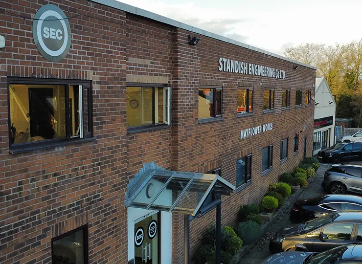 Mayflower Works on Bradley Lane, Standish, home of Standish Engineering